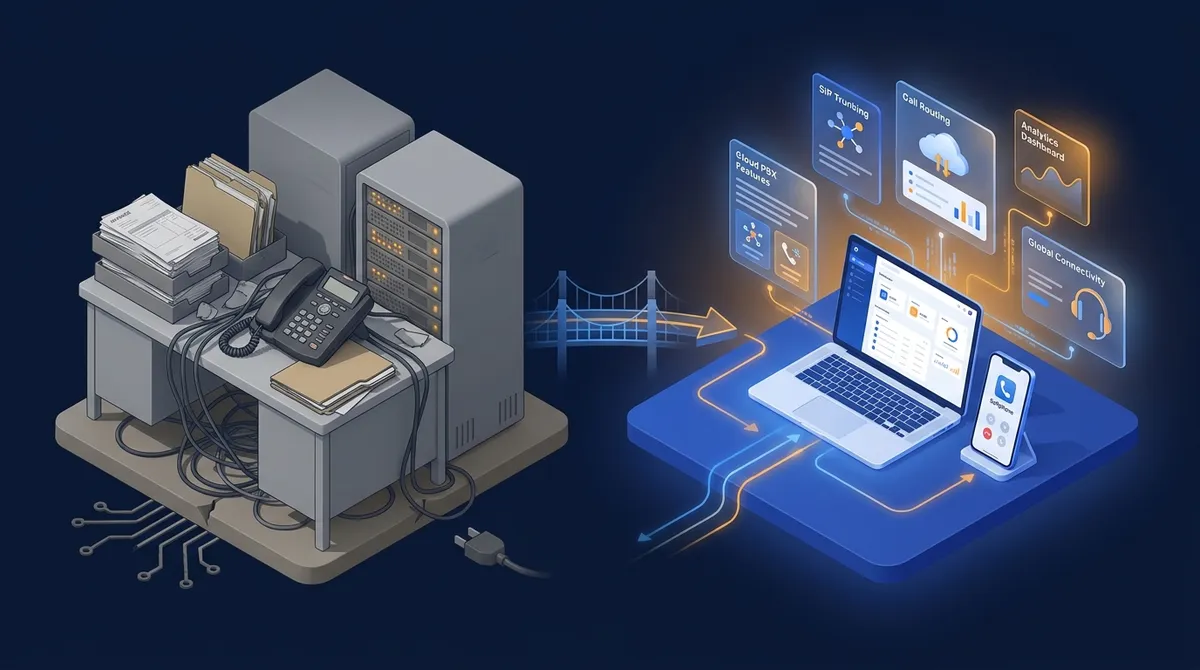 Migration de telephonie d'entreprise legacy vers une solution cloud moderne pour PME belges