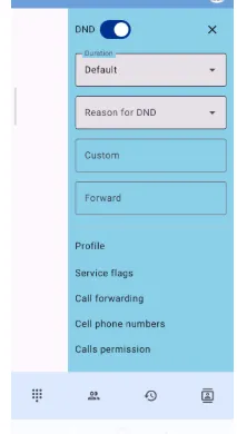 Ne pas déranger (DND) activé