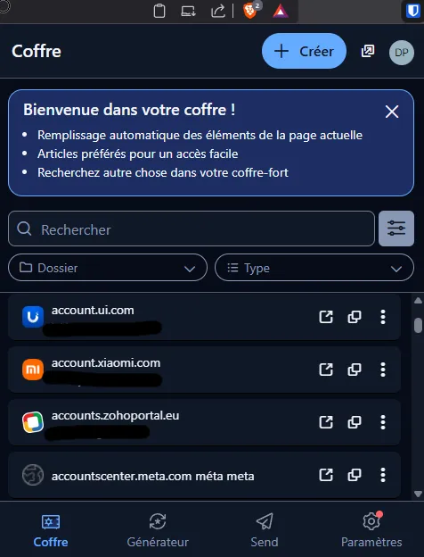 Guide Utilisateur : votre gestionnaire de mots de passe