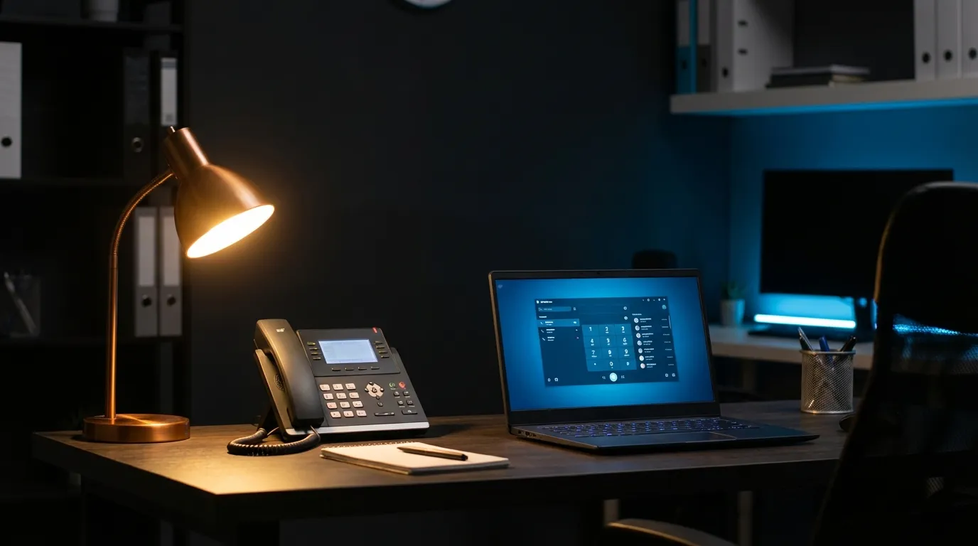 Interface de gestion de téléphonie fixe VoIP cloud pour entreprises