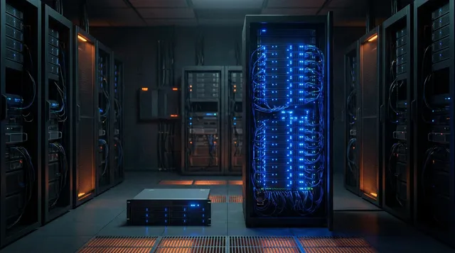 Comparaison visuelle entre un serveur VPS et un serveur dédié pour PME