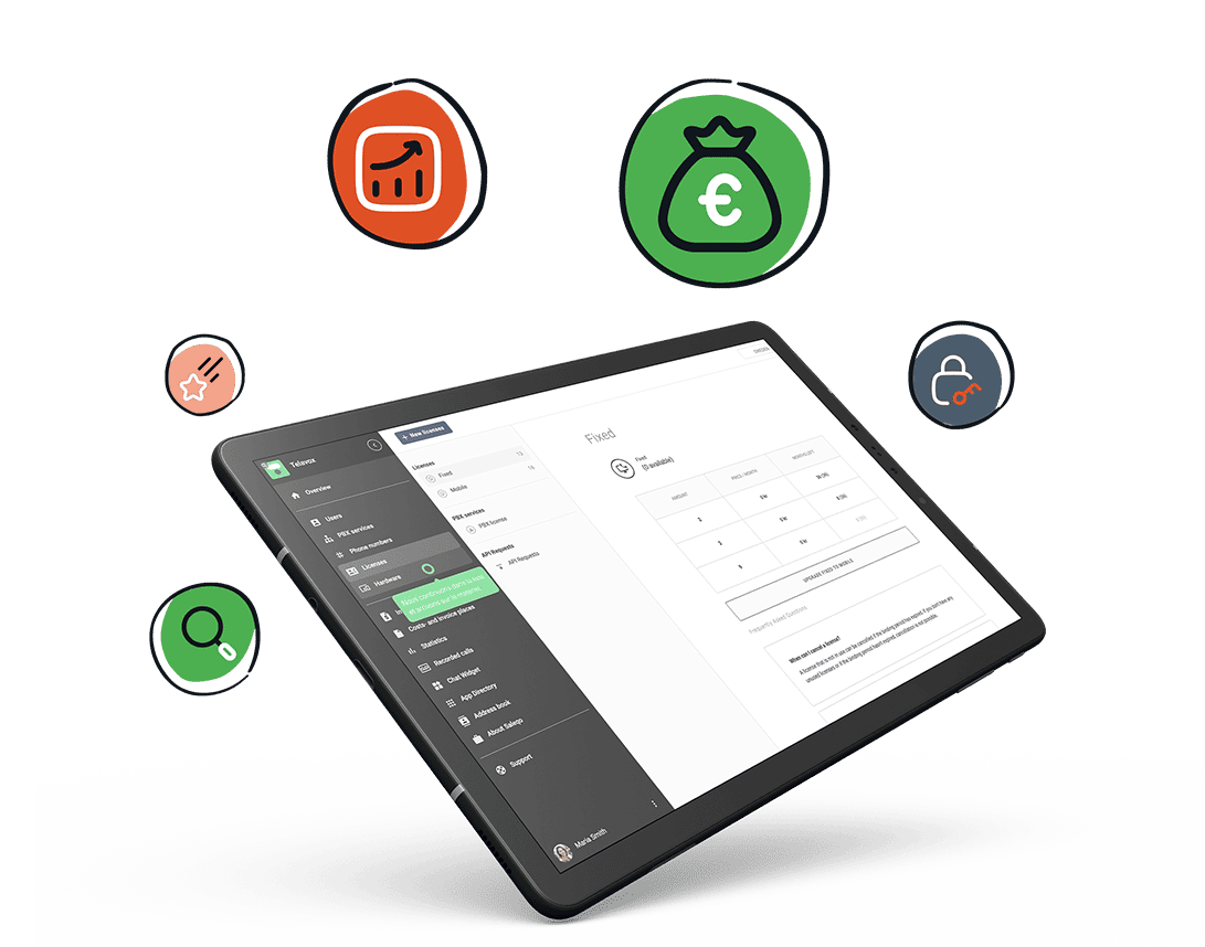 Tablette affichant une facture claire pour illustrer des tarifs transparents et sans frais cachés.